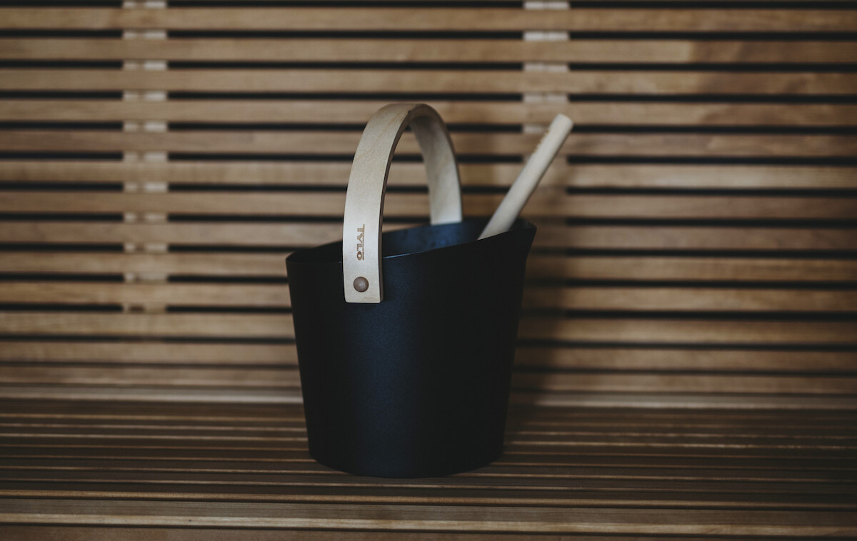 Sauna bucket and ladle